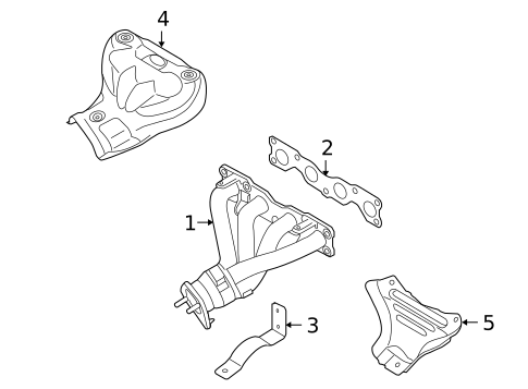 Exhaust Manifold for 2009 Kia Optima #0