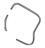 87321B8000 - Body: Weatherstrip for Hyundai Image