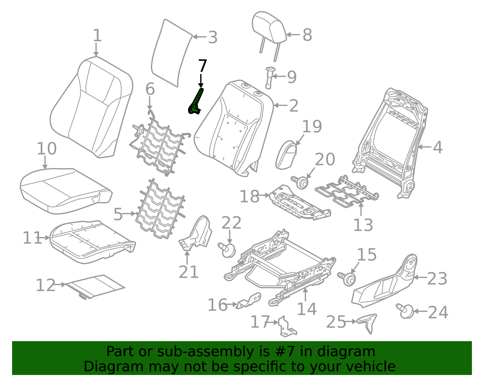thumbnail image 2 of Hihaha No.7R3Z6362622BC / Left Side/Car Seat Adjuster 2 of 13