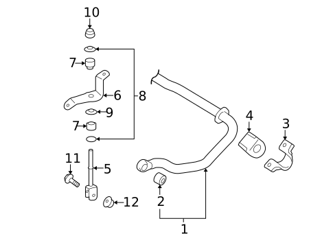 Stabilizer Bar & Components for 2019 Lexus LX570 #0