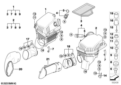 Intake Muffler for 2003 BMW M5 #0