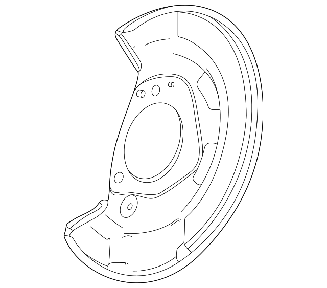 ACDelco GM OE Front Passenger Side Brake Dust Shield – GM Original Equipment Part 13324459
