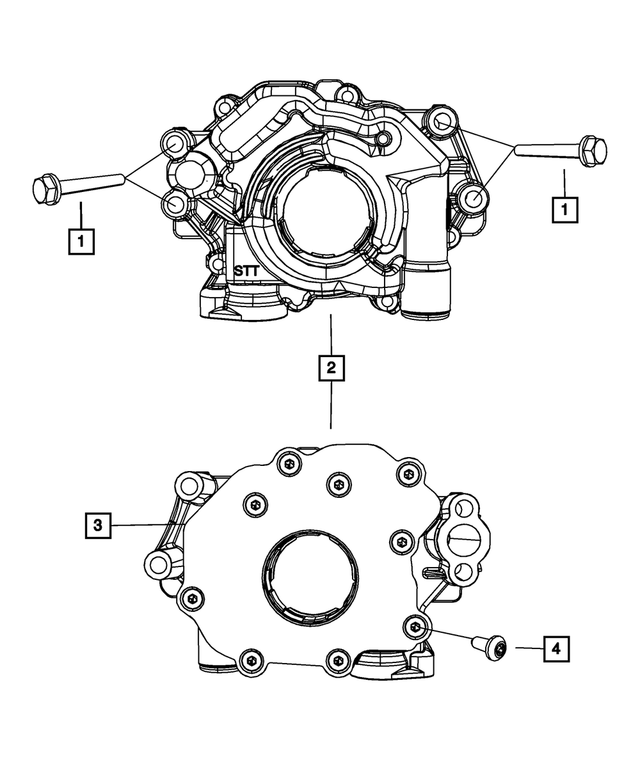 « 6101233 – Engine : Tête Hexagonale Boulon Et Rondelle Conique, Montage pour Mopar Image »