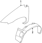 4882290AA - Body: Fender for Chrysler: Grand Voyager, Town &amp; Country, Voyager | Dodge: Caravan, Grand Caravan Image