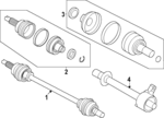 49560DO000 - : Center Shaft for Kia Image