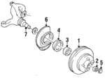 S6 - Brakes: ACDelcoâ„¢ Inner Bearing for GM Image