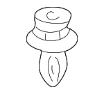 GA2A68AB1A - Body: Door Trim Panel Fastener for Mazda: 6, 626, Miata, Millenia, MPV, MX-6, Protege, Protege5 Image