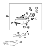 68142491AL - Electrical: Headlamp, Left for Mopar Image image