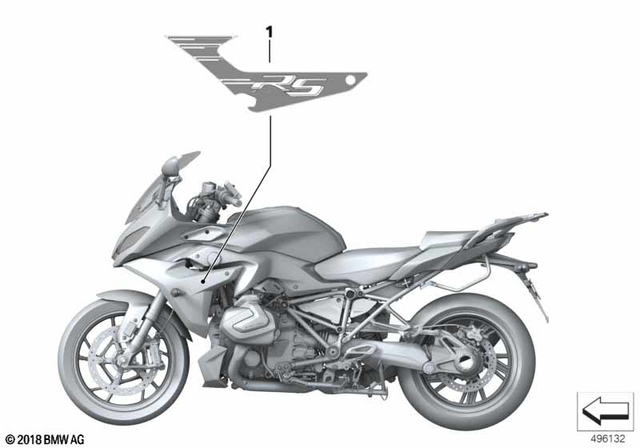 51148406428 - Body Equipment: Decor, Right -  for BMW-Motorrad Image
