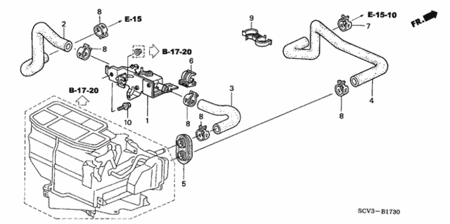Water Valve for 2005 Honda Element #0