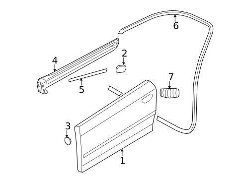 Door & Components for 2013 Audi A3 Quattro #0