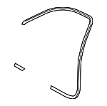 8P4831721CAH9 - Body: Surround Weather-strip for Audi: A3, A3 Quattro Image