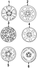 XF5Z1007DA - Suspension: Wheel, Alloy for Mercury: Villager Image