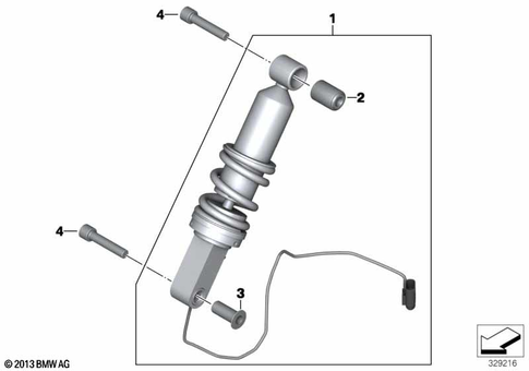 Spring Strut, Add-on Parts for 2013 BMW-Motorrad K 1600 GT #0