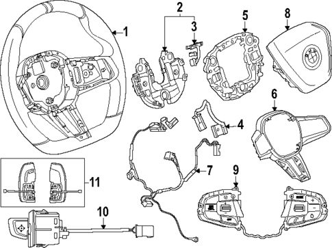 Steering Wheel & Trim for 2023 BMW 760i xDrive #0