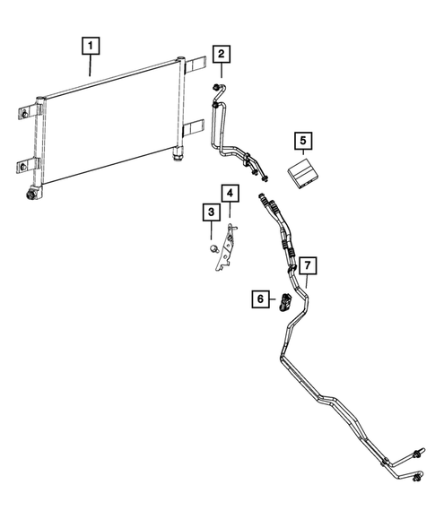 Transmission Oil Cooler, and Lines for 2018 Ram 3500 #0