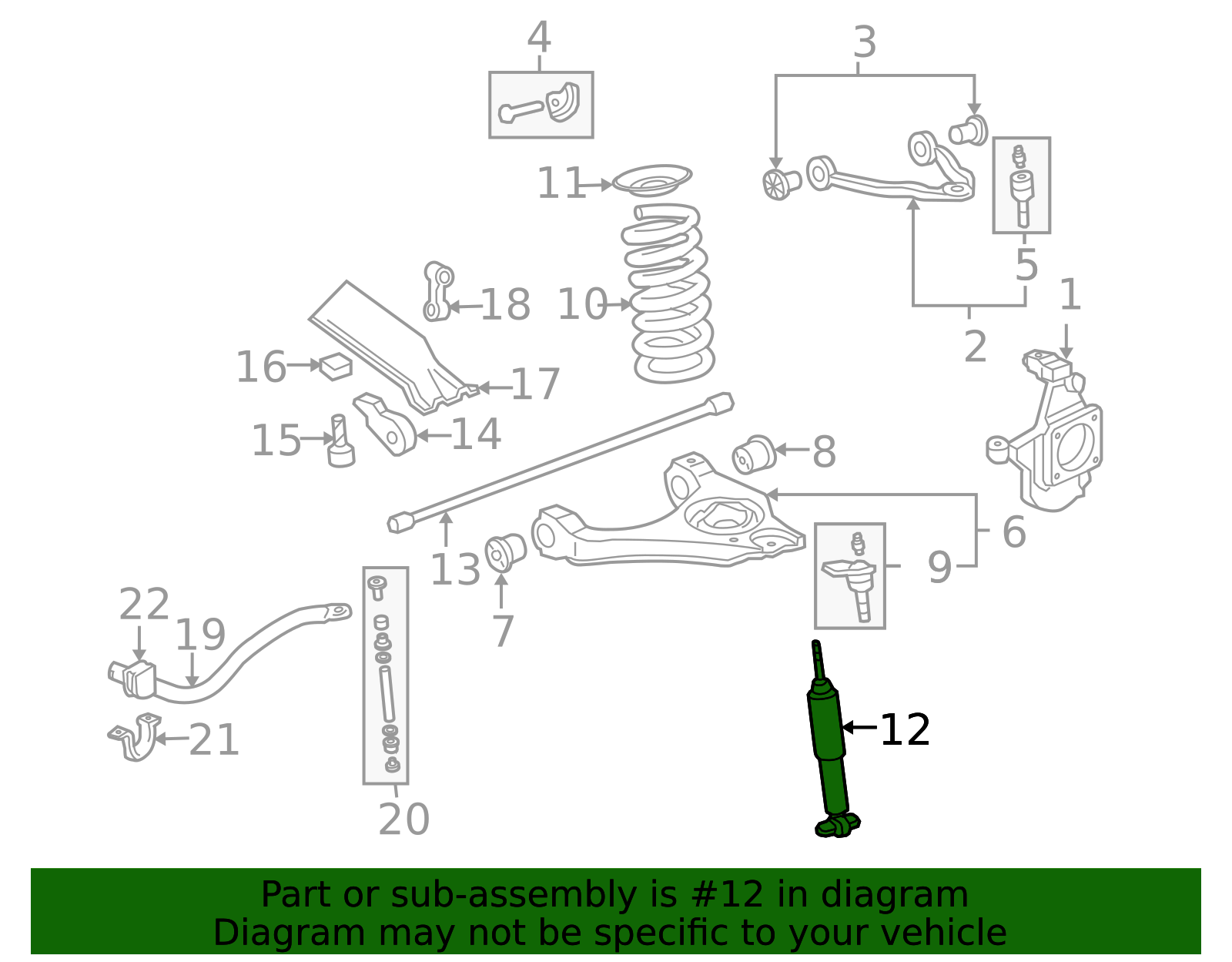 Front Shock Absorber Kit 19209331 GM | GMPartsDirect.com