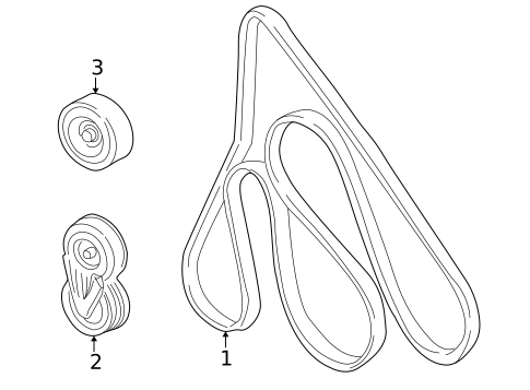 Belts & Pulleys for 2002 Ford Explorer Sport #0