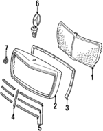 1268880023 - Body: Grille for Mercedes-Benz Image