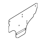 831703E000 - Body: Water Deflector for Kia: Sorento Image