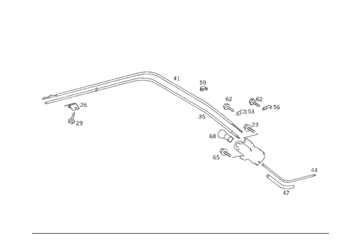 Sliding-Roof Drive, Cable for 1984 Mercedes-Benz 500SEC #0