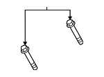 N10741801 - Engine: Mount Bracket Mount Bolt for Porsche Image