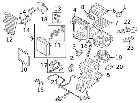 Front Evaporator for 2019 Volkswagen Tiguan #0
