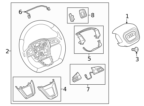 Steering Wheel & Trim for 2019 Audi Q5 #1