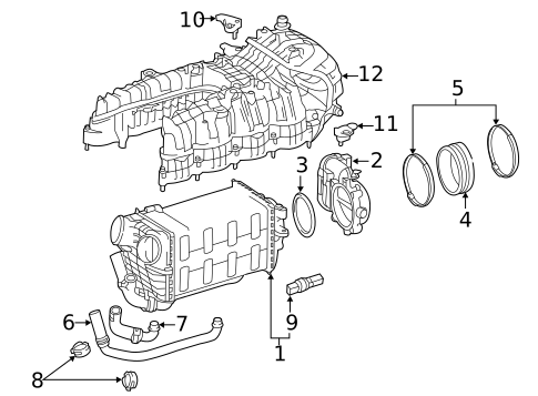 Throttle Body for 2013 Mercedes-Benz GL550 #0