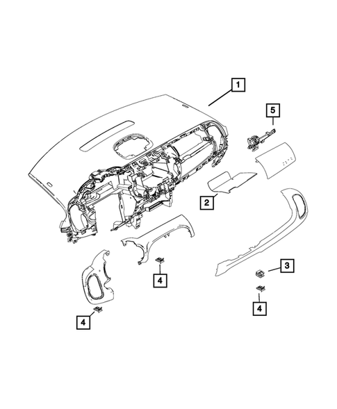 Instrument Panel for 2019 Fiat 500L #4