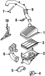 8971308990 - : Air Outlet Duct for Isuzu Image