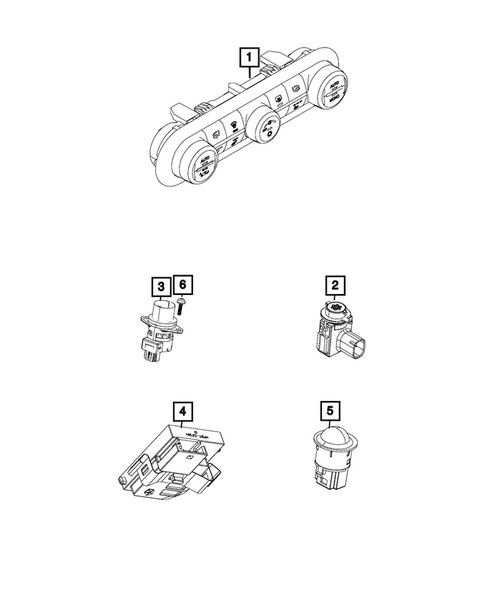 Air Conditioner and Heater Controls for 2019 Alfa Romeo Giulia #0