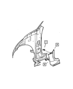 XC14XDVAA - Interior Trim: Cowl Side Cover, Right for Mopar Image