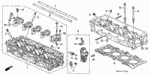 12204PJ7305 - Engine: GUIDE, VALVE (OVER SIZE) for Honda Image