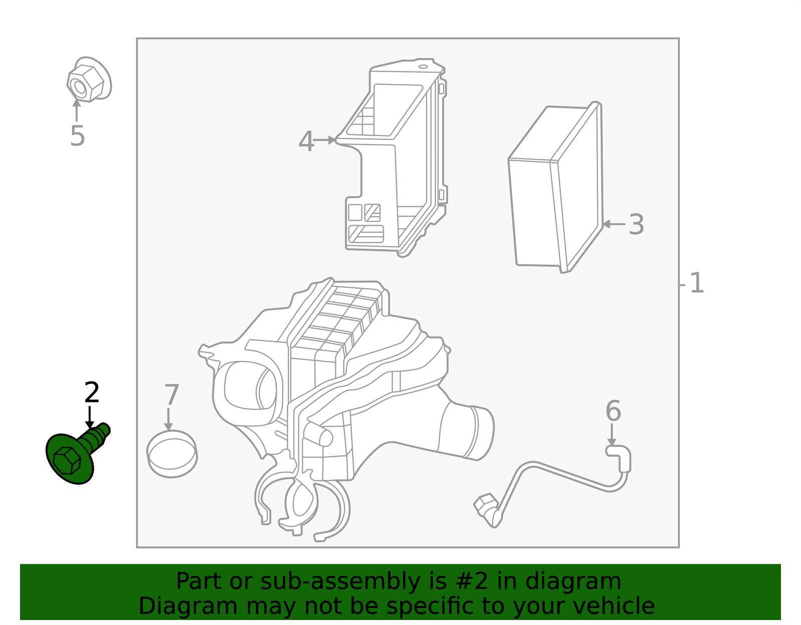 Air Cleaner Assembly Mount Bolt - Porsche (N-908-204-01)