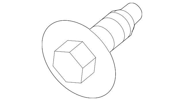 Air Cleaner Assembly Mount Bolt - Porsche (N-908-204-01)
