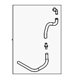 25436P0000 - Cooling System: Hose Assembly for Hyundai: Tucson Image