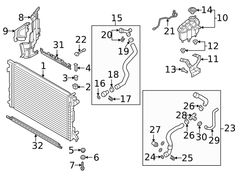 Radiator & Components for 2024 Audi A4 Quattro #0