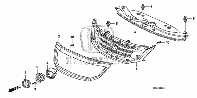 Front Grille ('08-) for 2010 Honda Odyssey #0