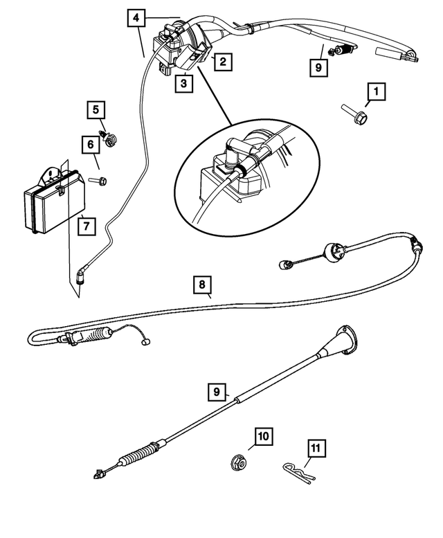 52124088AA - Fuel: Speed Control Vacuum Harness for Mopar Image