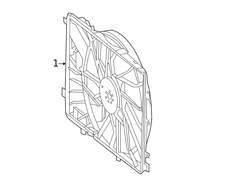Cooling Fan for 2014 Mercedes-Benz CLS 63 AMG&reg; S #1