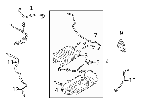 Emission Components for 2008 Ford Mustang #0
