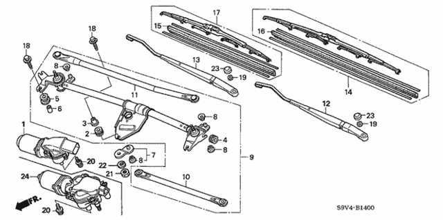 Front Windshield Wiper for 2005 Honda Pilot #0