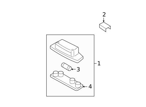 License Lamps for 2009 Hyundai Elantra #0