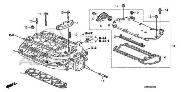 Intake Manifold for 2011 Acura ZDX #0