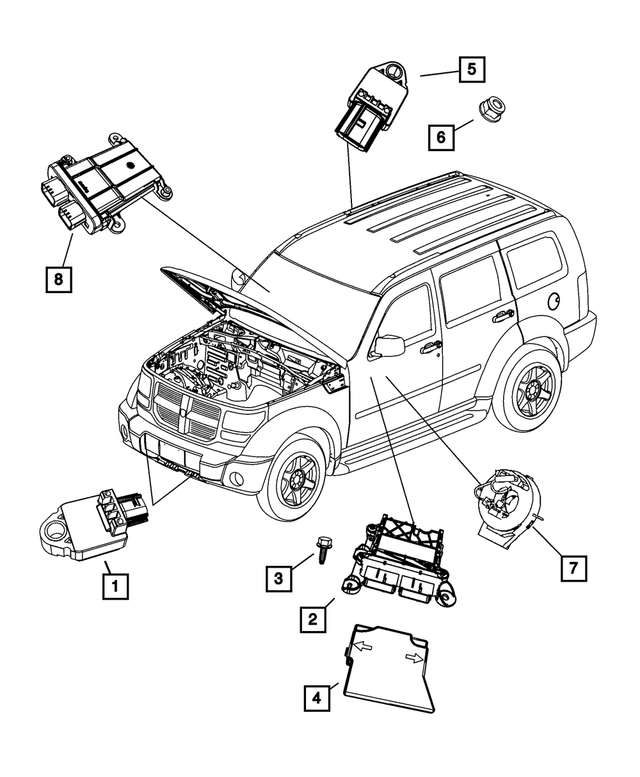 68148047AD - Restraints: Occupant Restraint Module for Mopar Image