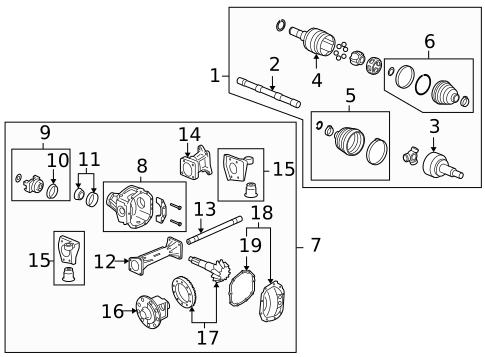 Carrier & Front Axles for 2010 Hummer H3T #0