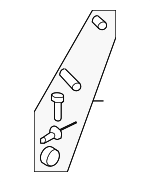 1K0898955 - Body: Lumbar Support Hardware Kit for Volkswagen: Eos, GTI, Jetta, Passat, R32, Rabbit Image