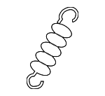 1K0881095 - Body: Spring for Volkswagen: Eos, Golf, Golf R, GTI, R32, Rabbit Image