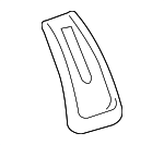 1K3881607A82V - Body: Escutcheon for Volkswagen: Eos, Golf, Golf R, GTI, R32, Rabbit Image